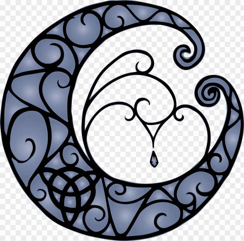 Moon Triquetra Lunar Phase PNG