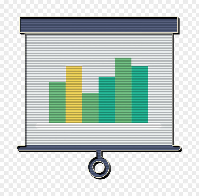 Rectangle Presentation Icon Business Chart PNG