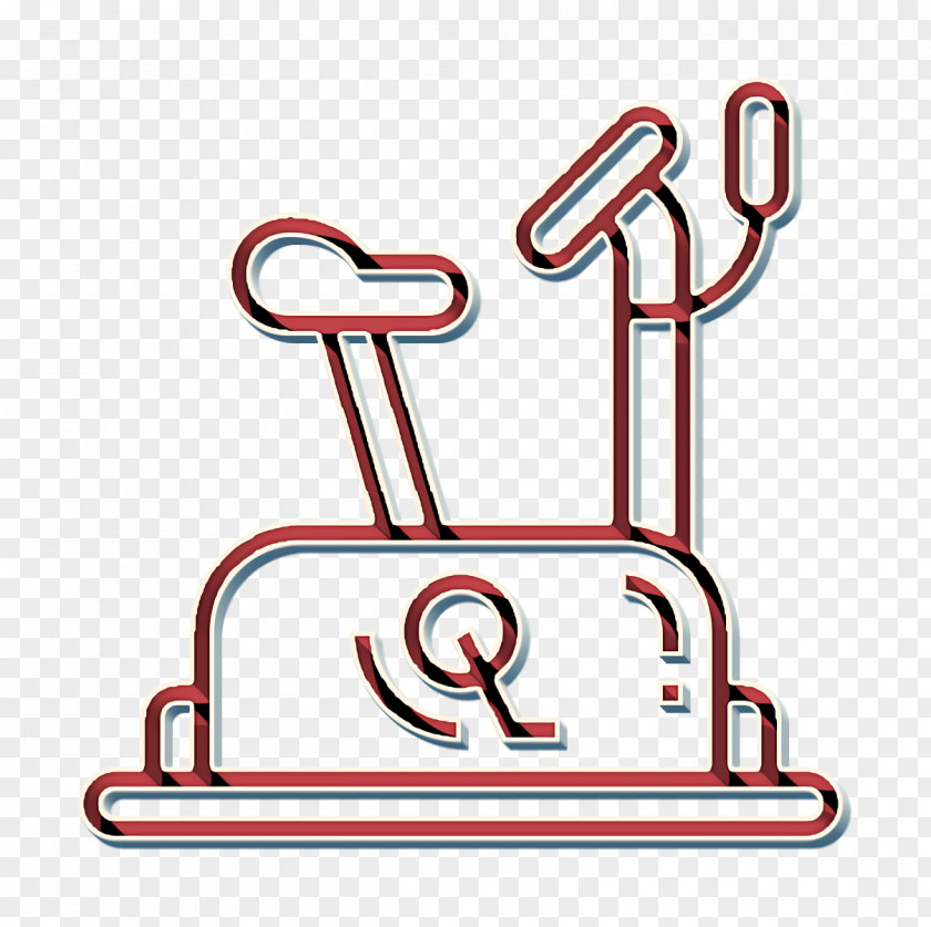 Stationary Bike Icon Gym Fitness PNG