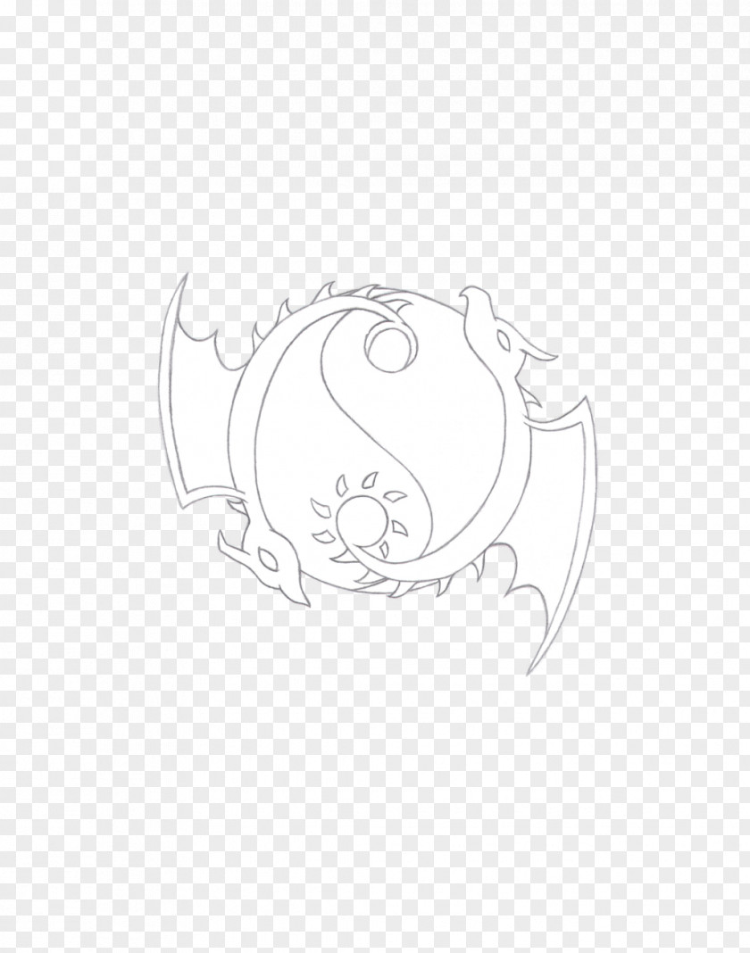 Yin Yang Drawing Pencil Art Sketch PNG