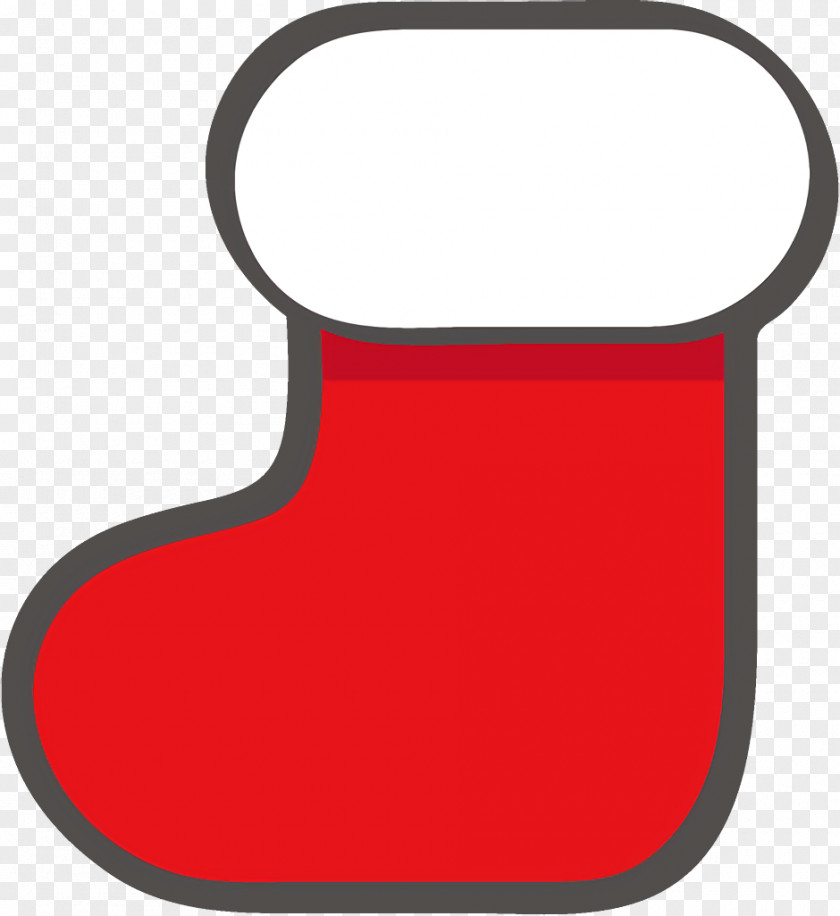 Material Property Red Christmas Stocking Socks PNG