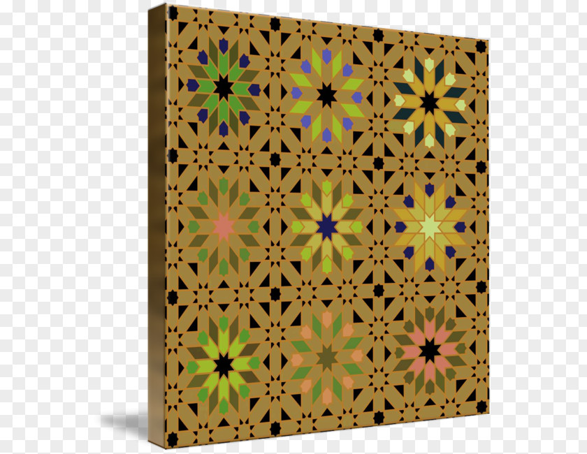 Gold Morocco Green Yellow Pattern PNG