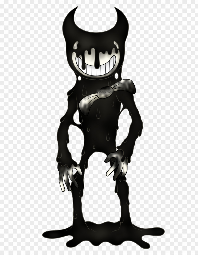 Inked Bendy And The Ink Machine Drawing Digital Art Fan PNG
