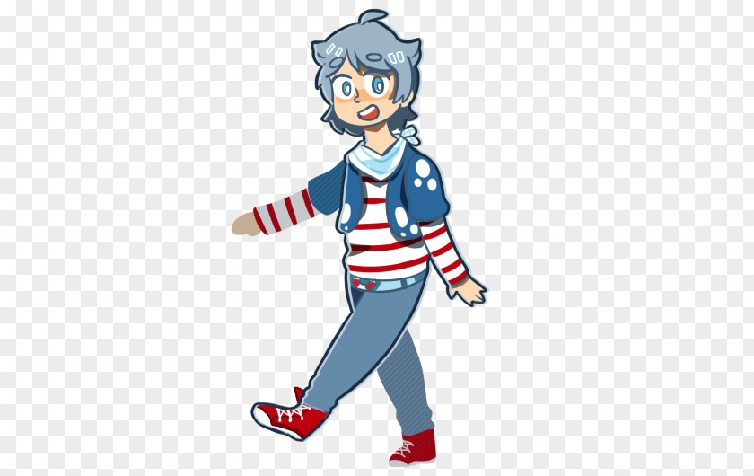 Boy Shoe Mascot Clip Art PNG