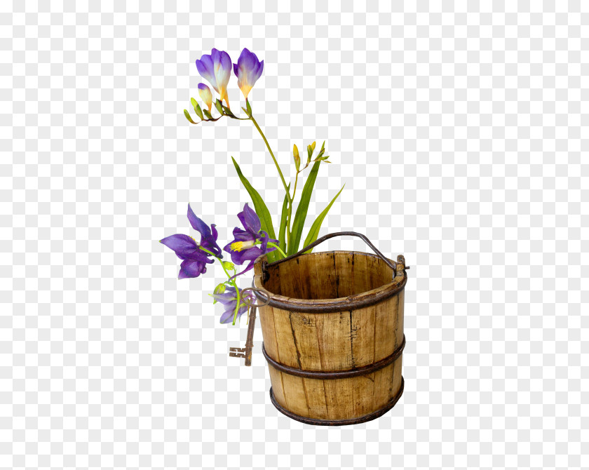 Flower Bucket PNG
