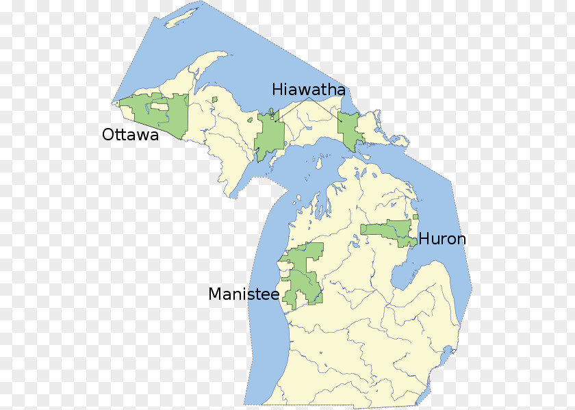 National Forest Hiawatha Ottawa Huron-Manistee Forests United States PNG