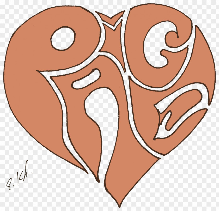 NOROZ Heart Drawing PNG