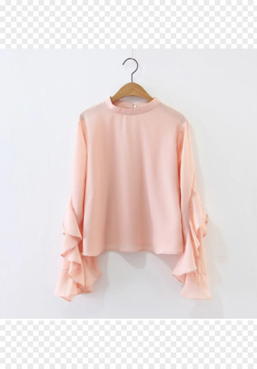 Shirt Sleeve Blouse Sweater Polo Neck Top PNG