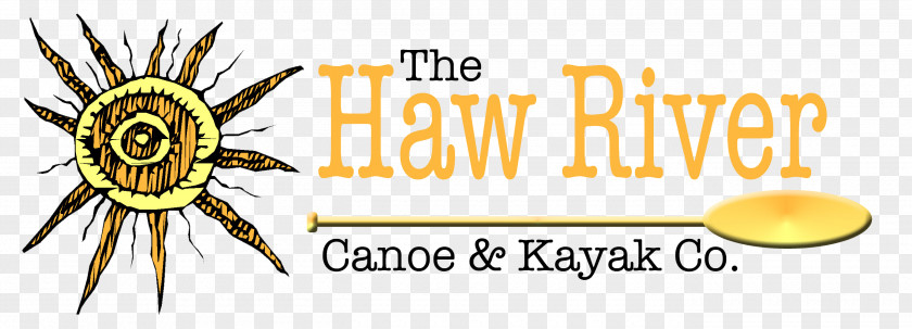 Canoe Paddle HRCK Honey Bee The Haw River & Kayak Company Brand Logo PNG