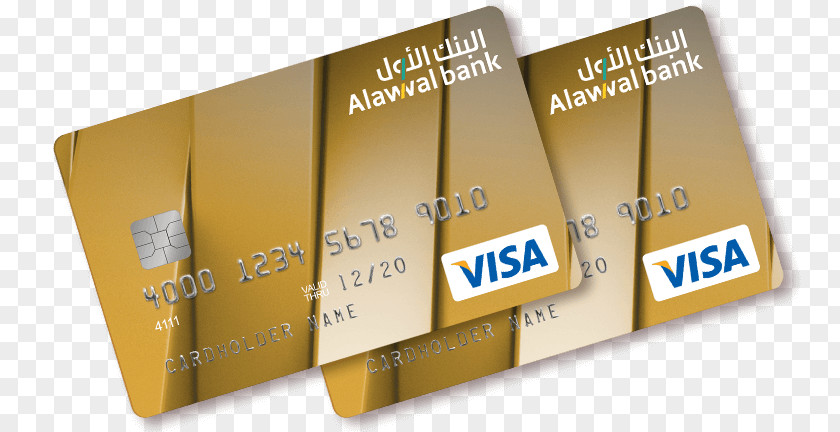 Gold Pattern Card Alawwal Bank Credit Personal Finance PNG