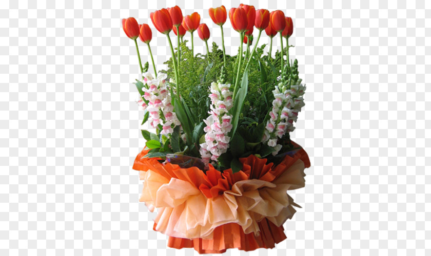 Bouquet Orange Tulips In Kind Garden Roses Tulip Flower PNG