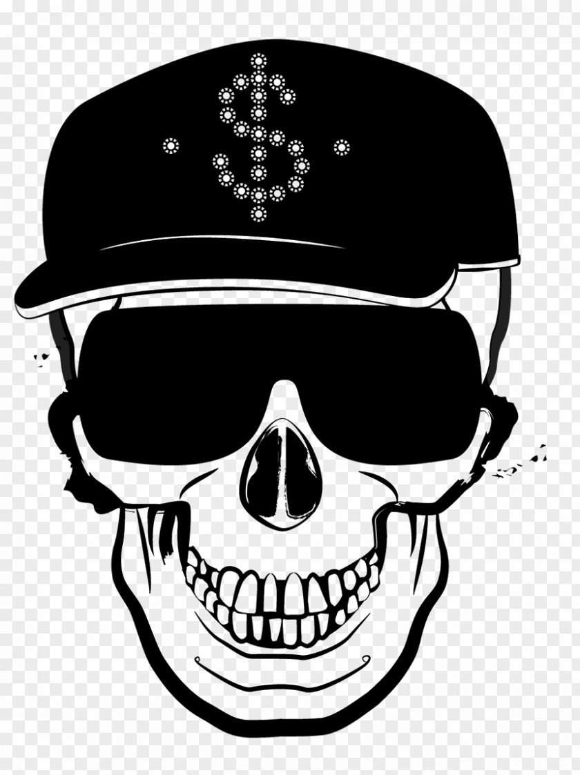 Illuminati New World Order Goggles Skull Jaw Logo Clip Art PNG