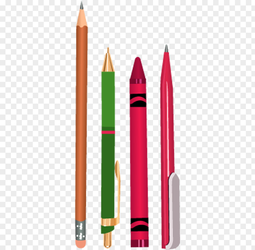 Pen Colored Pencil Stationery PNG