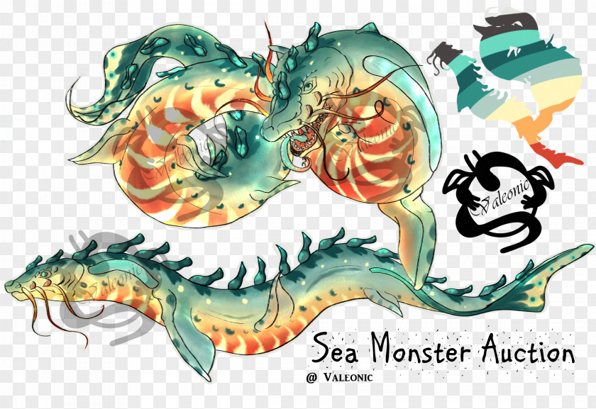 Sea Monster Cartoon Animal PNG