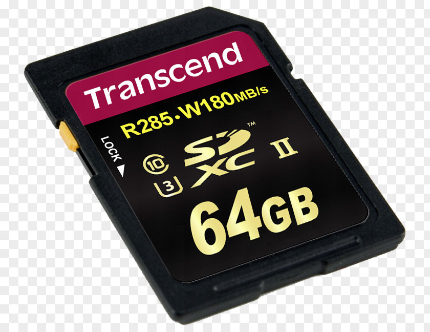 Secure Digital Flash Memory Cards SDHC Transcend Information PNG