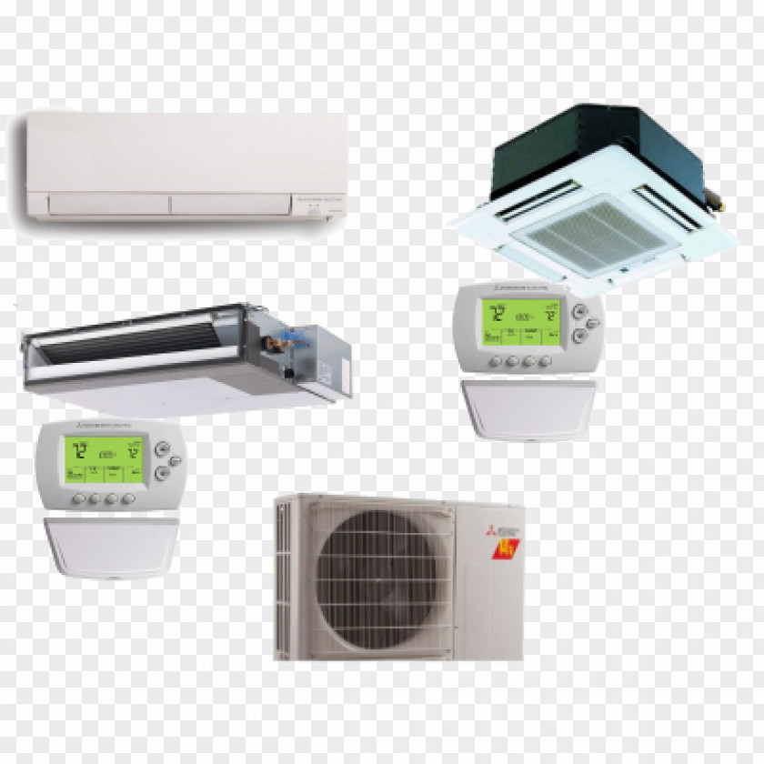 Air Conditioner Mitsubishi Motors Conditioning Heat Pump HVAC Seasonal Energy Efficiency Ratio PNG