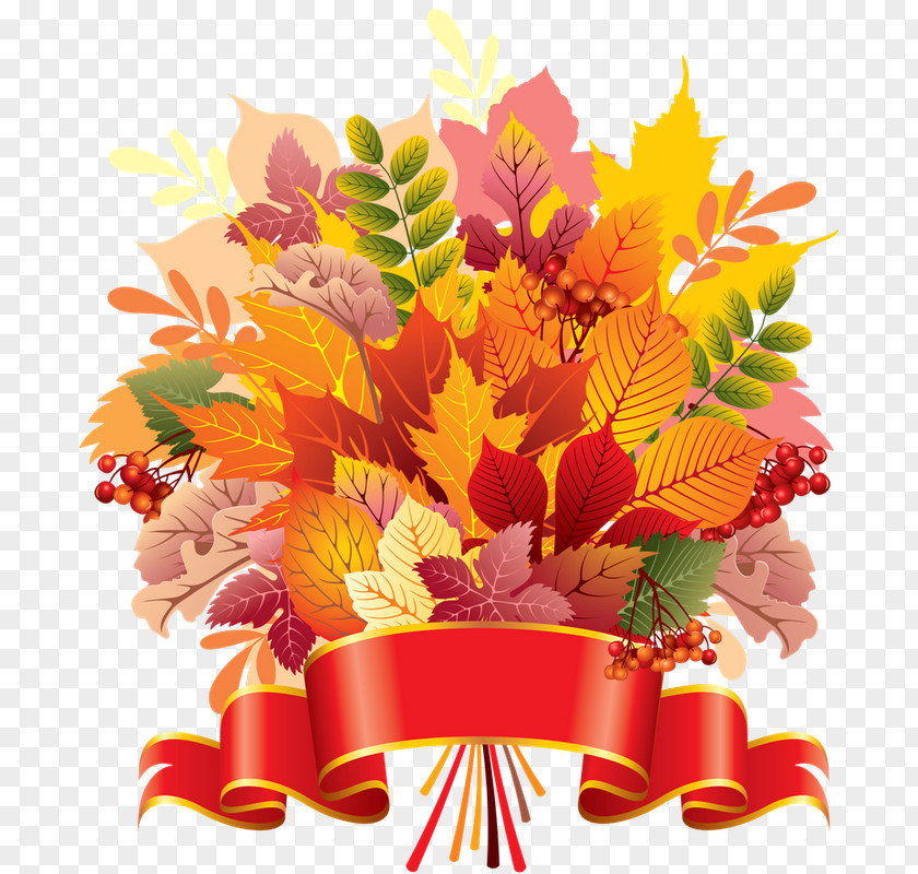 Autumn Invitation Card Multicolor Leaf Color PNG