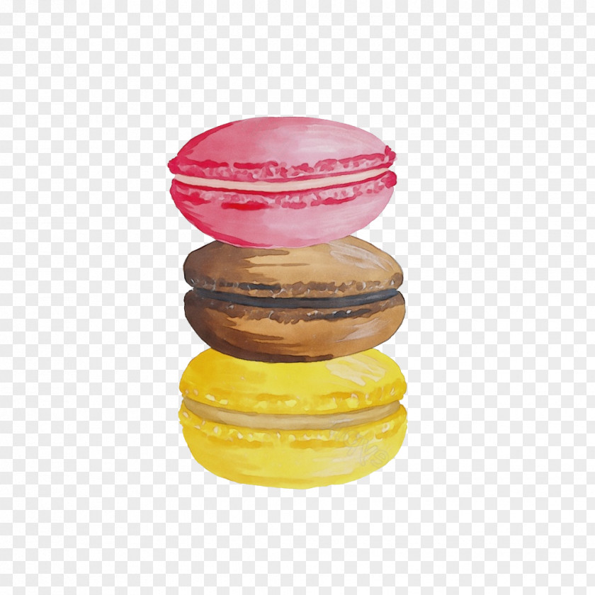 Glass Yellow Macaroon PNG