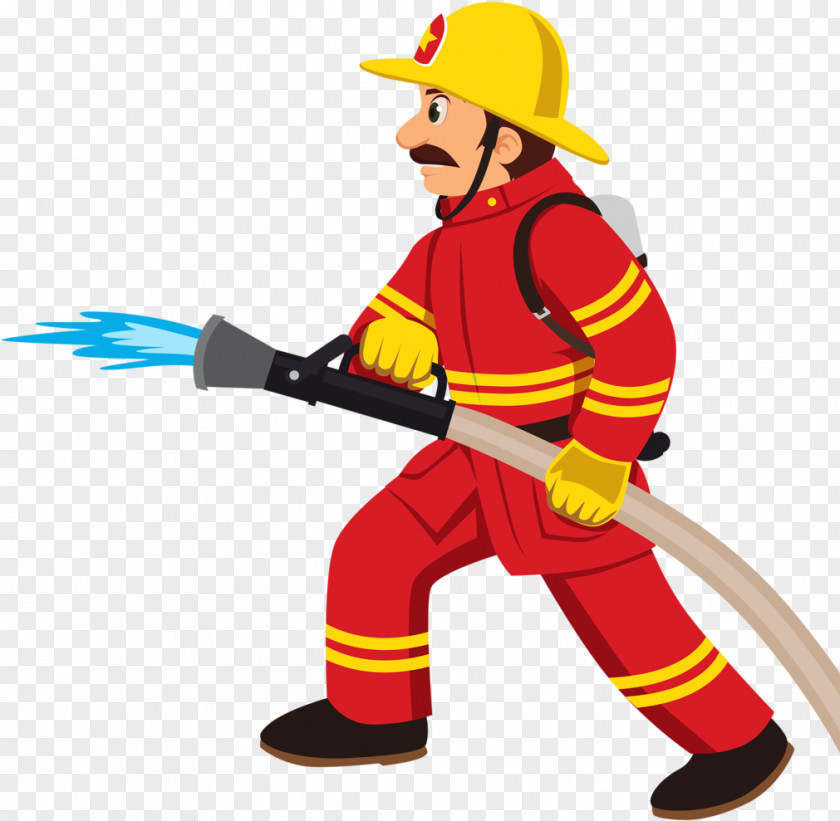 Hard Hat Solid Swinghit Fireman Cartoon PNG
