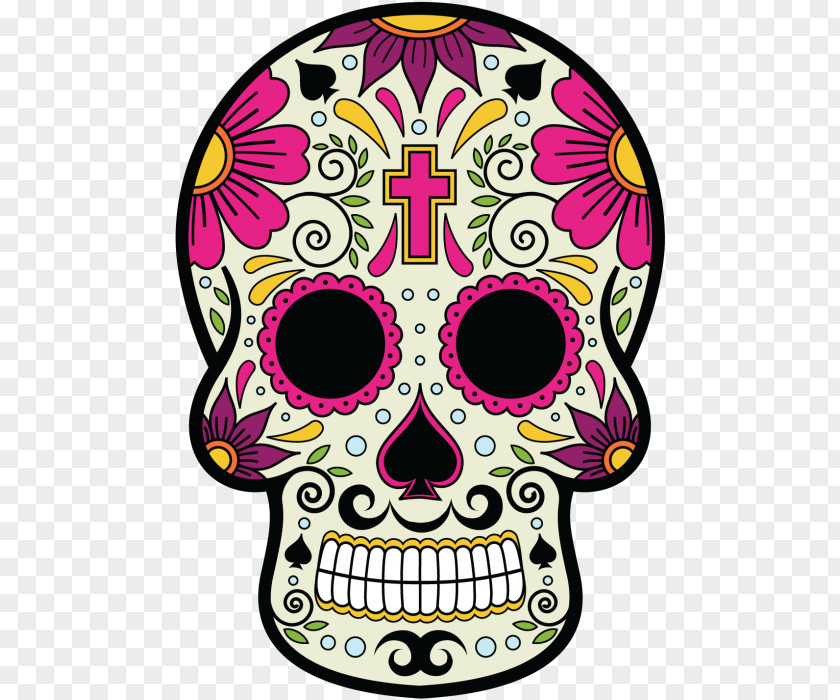 La Calavera Catrina Skull And Crossbones Day Of The Dead Mexican Cuisine Death PNG