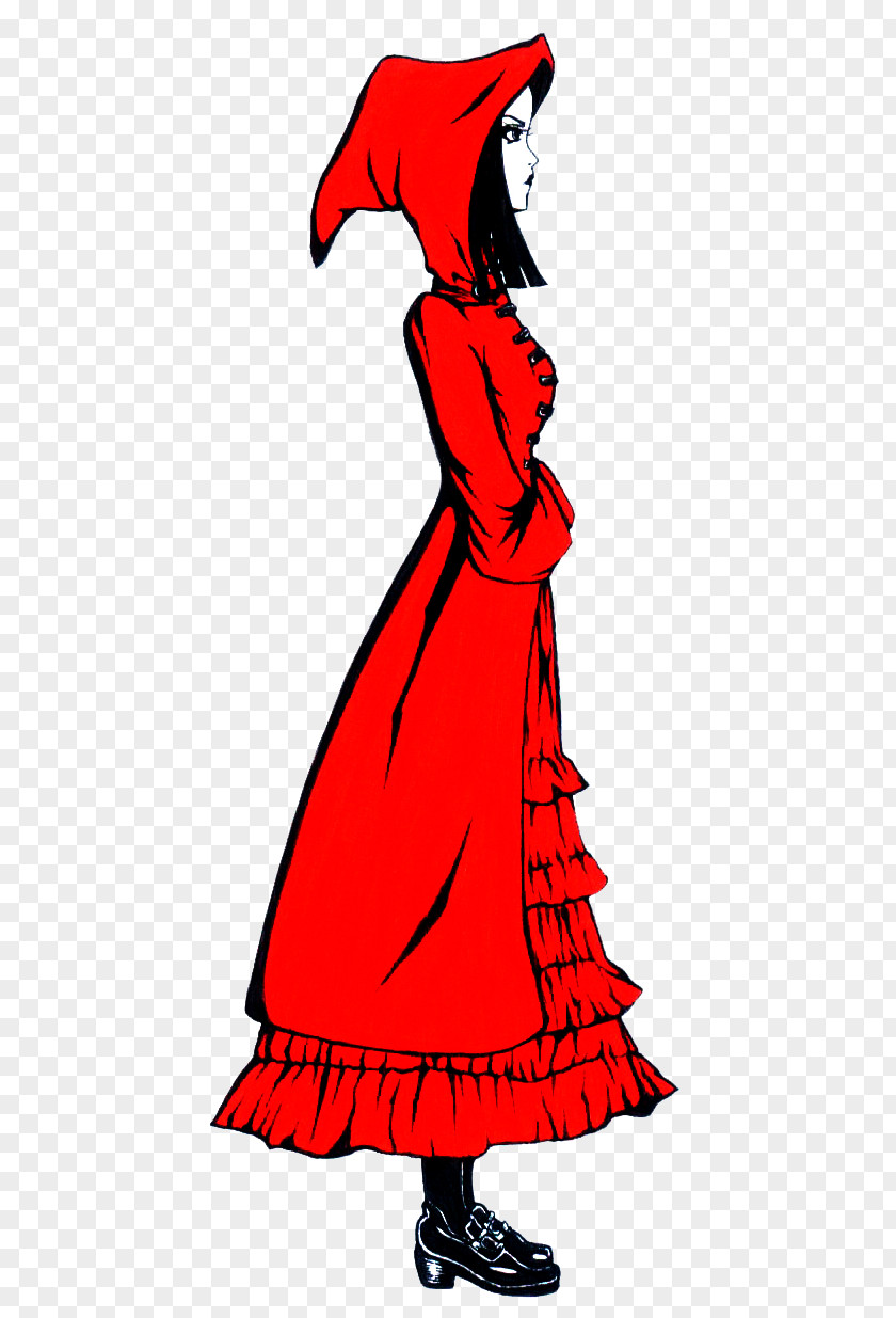 Little Red Riding Hood Costume Clip Art Dress Design PNG