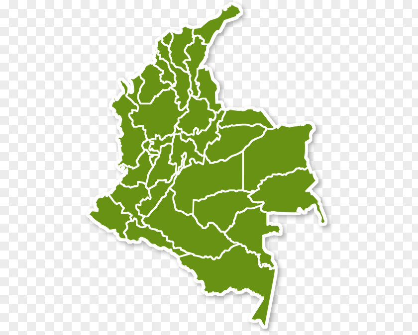Map Departments Of Colombia PNG