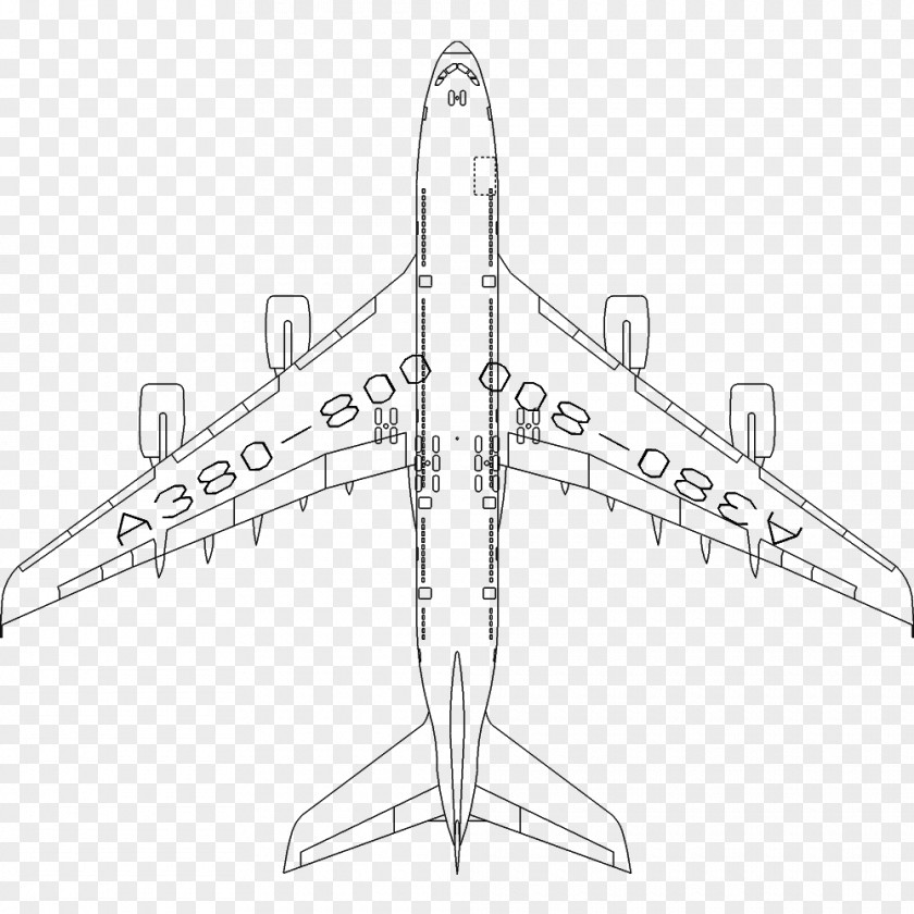 Airplane /m/02csf Airbus A380 Drawing PNG