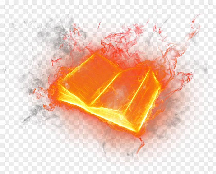 Flame Book Material PNG