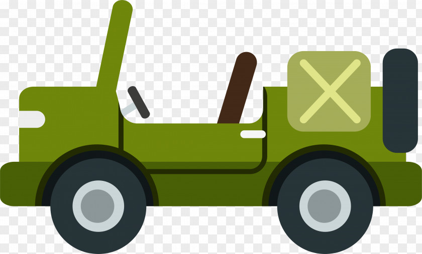 Green Military Car Automotive Design Vehicle Illustration PNG