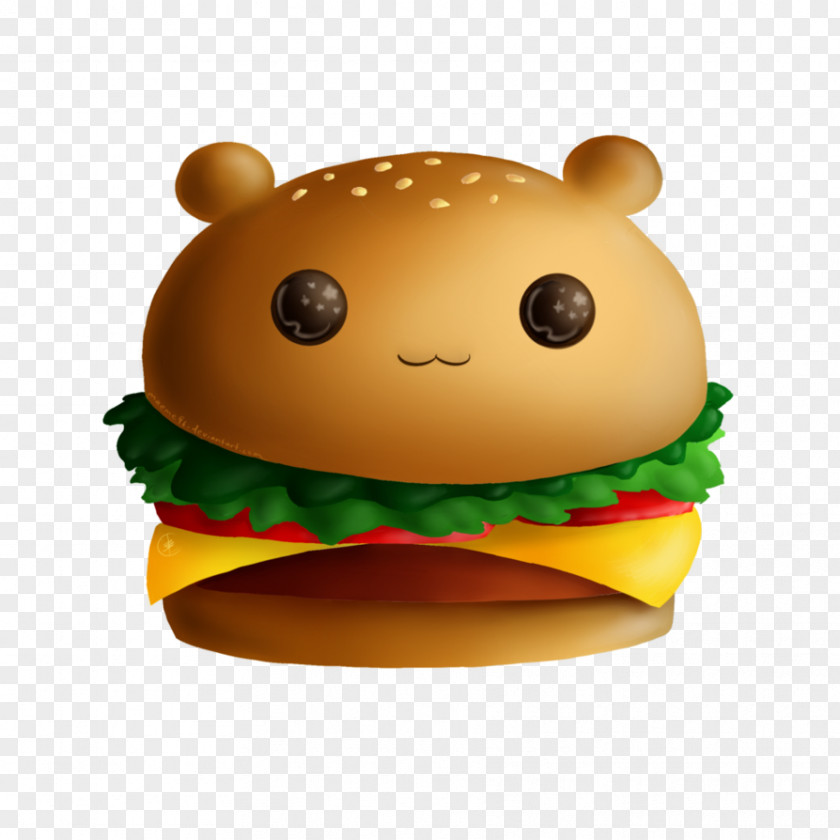 Burger Hamburger Veggie Cheeseburger Drawing PNG