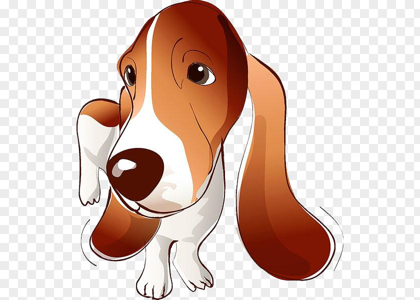 Hand Painted Pet Dog Harrier Puppy Clip Art PNG