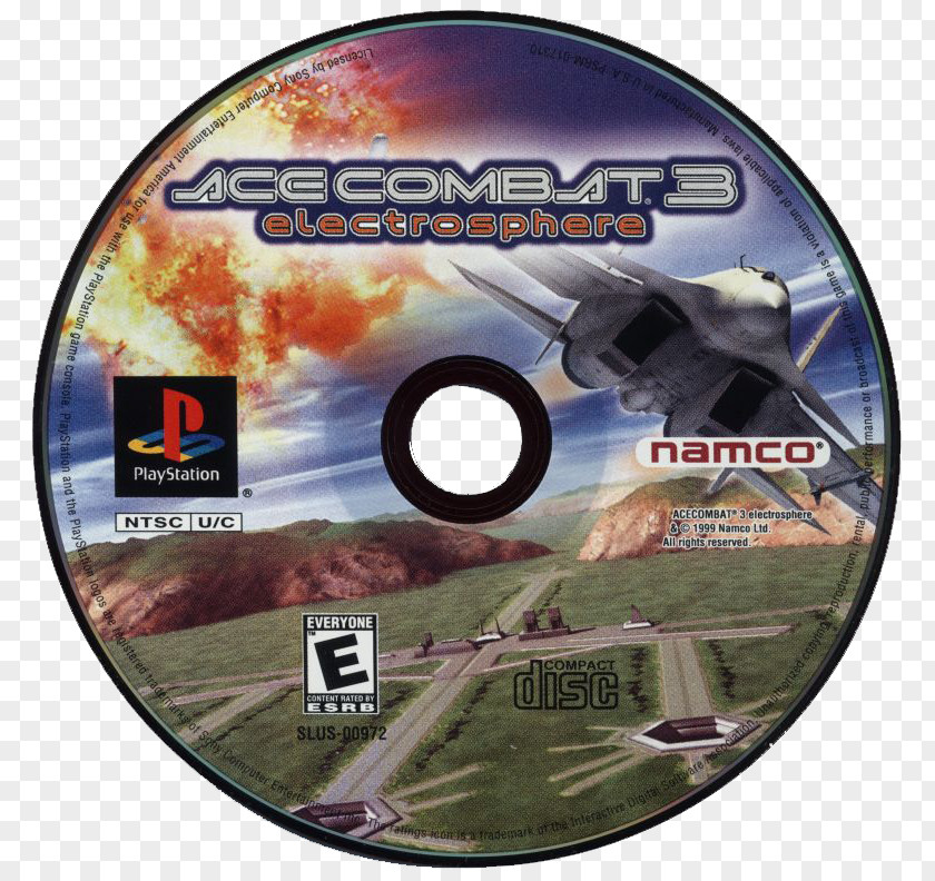 Playstation Ace Combat 3: Electrosphere PlayStation Compact Disc Game Product PNG