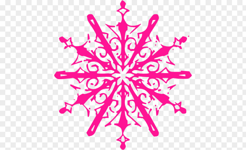 Snowflake Color Clip Art PNG