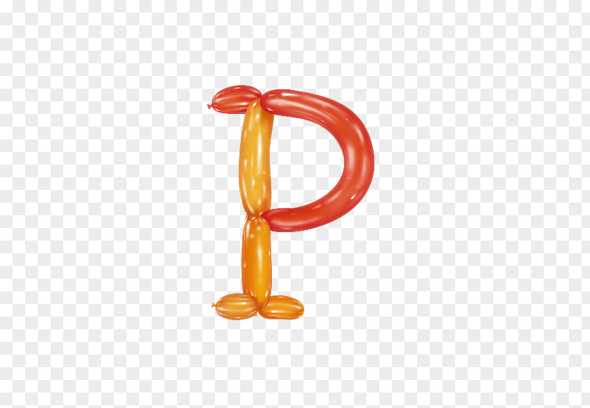Balloon Letter P Alphabet PNG