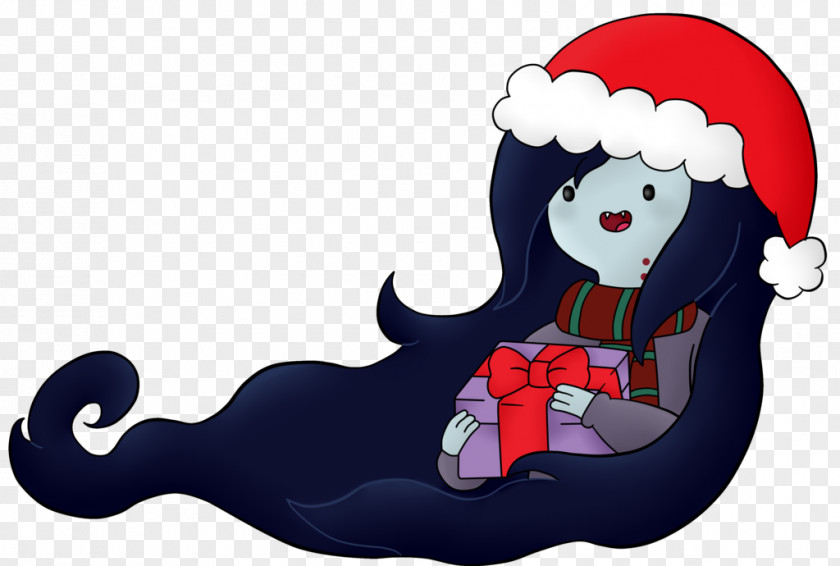 Christmas Time Marceline The Vampire Queen Drawing Fan Art PNG