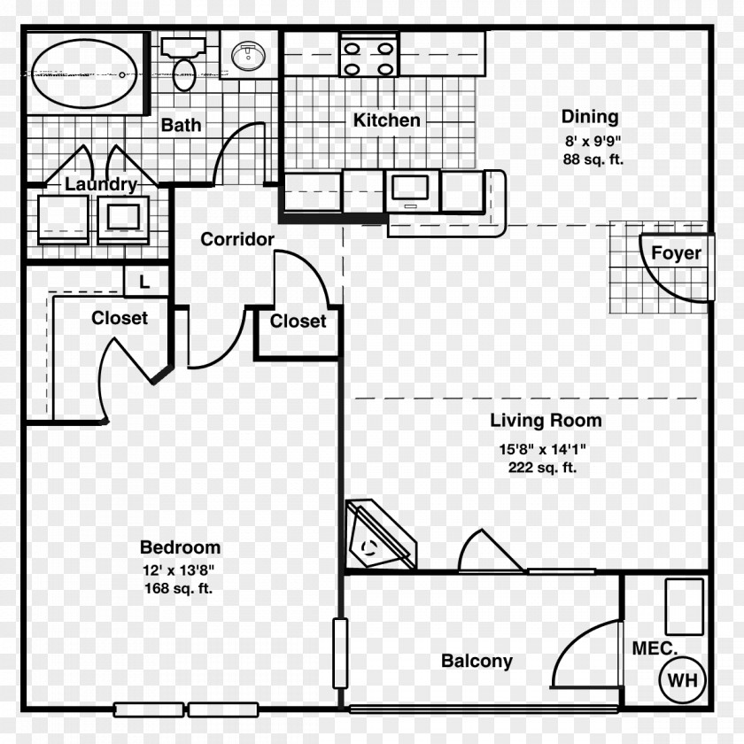 House Floor Plan Paper Bedroom PNG