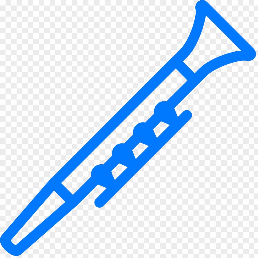 Clarinet Blue Pencil Clip Art PNG