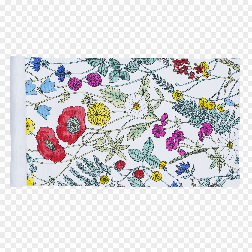 Design Floral Place Mats Textile Rectangle PNG