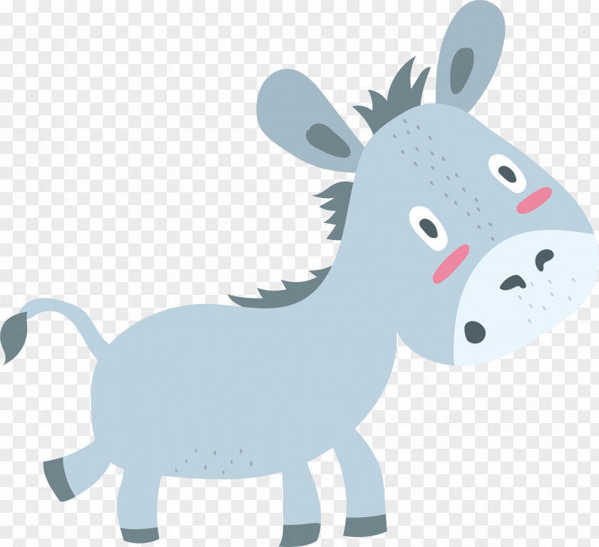 Idiotic Little Donkey Horse Clip Art PNG