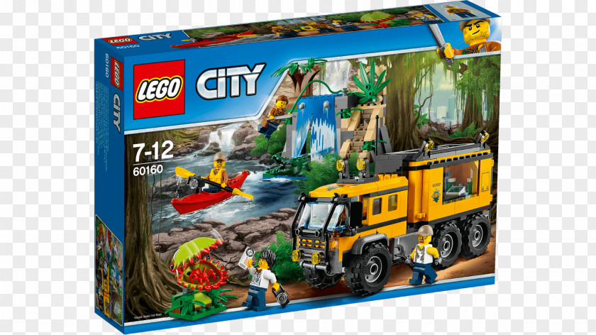 Toy LEGO City 60157 Jungle Starter Set 60160 Mobile Lab 60161 Exploration Site PNG