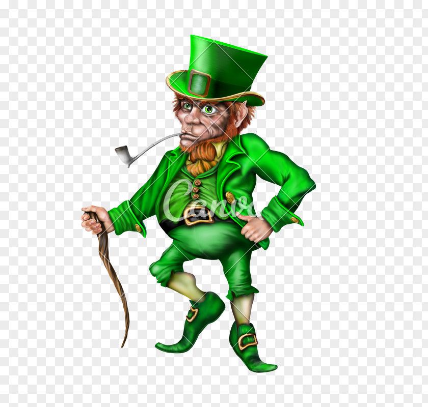 Maa Leprechaun Shillelagh Stock Photography PNG