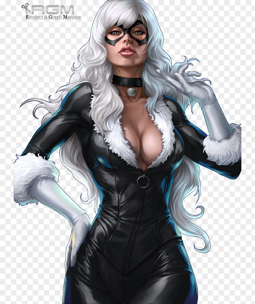 Black Cat Felicia Hardy Spider-Man J. Scott Campbell Marvel Comics Comic Book PNG