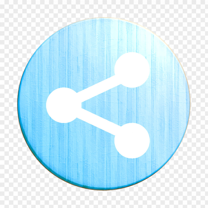 Electric Blue Turquoise Communication Icon Link Network PNG