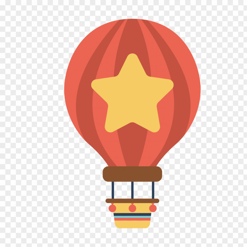 Flattened Red Balloon PNG