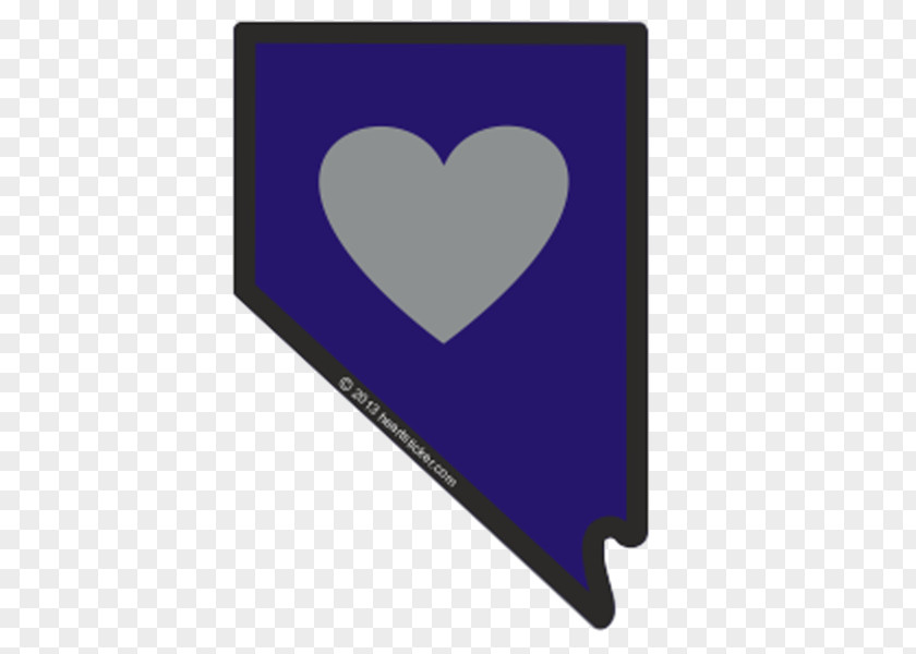 Nevada Flag Of Sticker Heart Die Cutting PNG