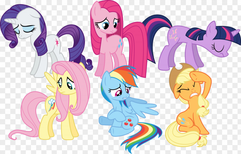 Set Of Little Princess Pinkie Pie Rainbow Dash Pony Applejack Twilight Sparkle PNG
