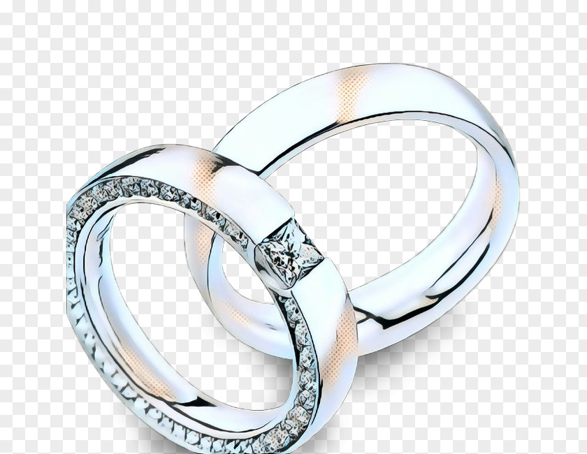 Titanium Mineral Wedding Ring Silver PNG