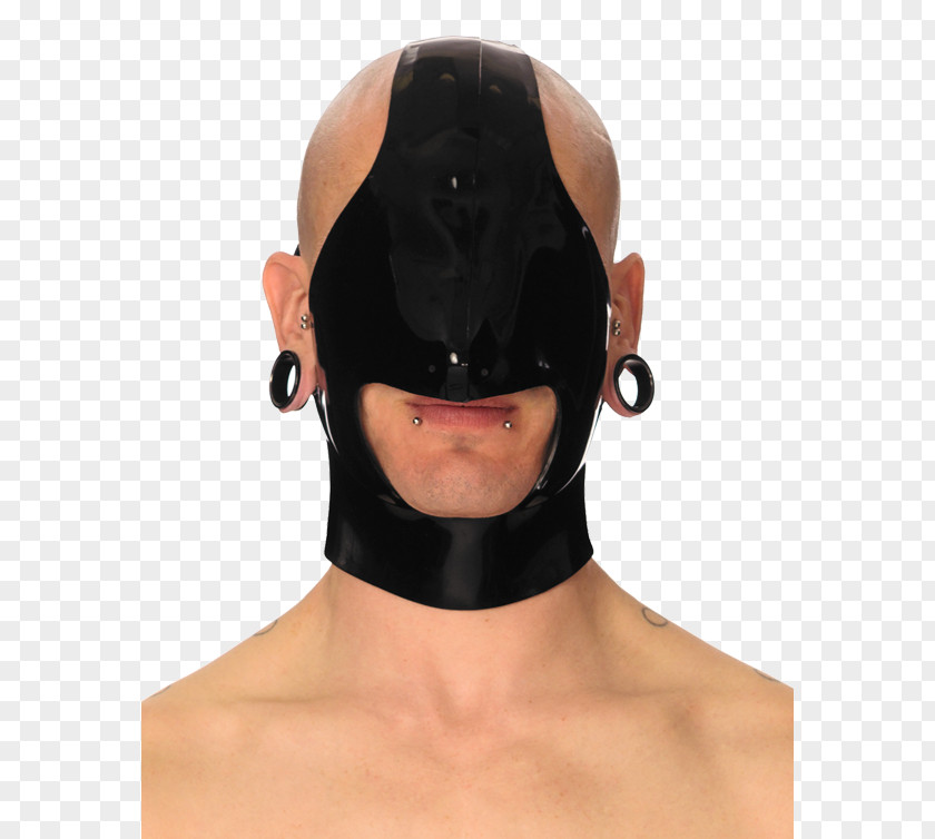 Blindfolded Chin Cheek Mouth Headgear PNG