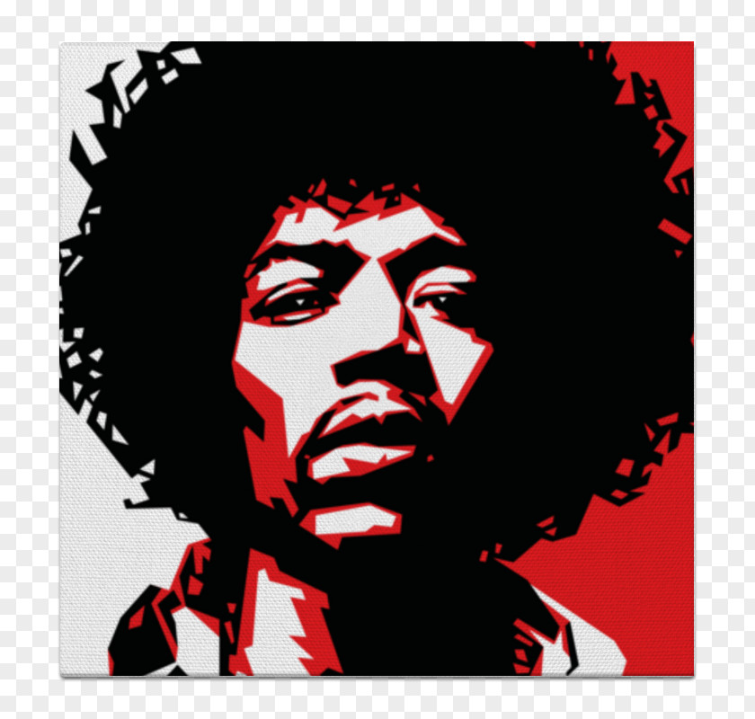 Bmp Bitmap Image Jimi Hendrix Guitarist Graphic Design Stencil Poster PNG