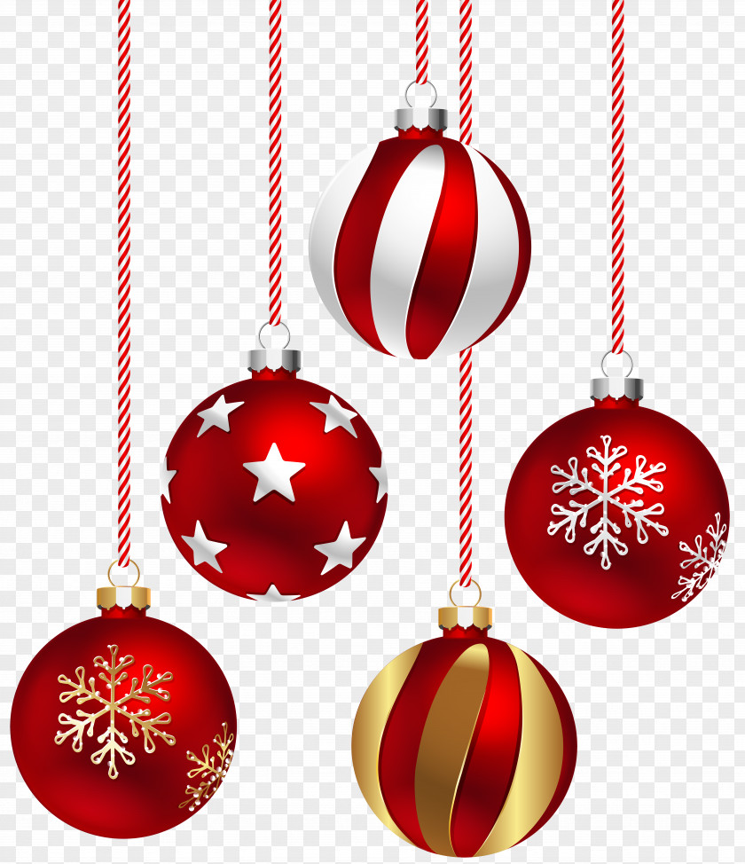 Christmas Balls Transparent Image Santa Claus Ornament Clip Art PNG